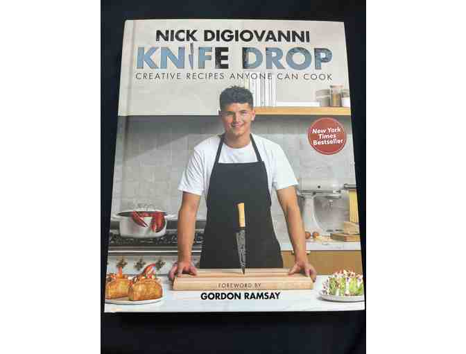 Signed Copy of Knife Drop Cook Book by Celebrity Chef Nick DiGiovanni '19