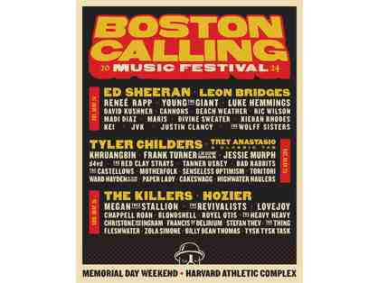 TWO GA tickets to Boston Calling Music Festival- SATURDAY 5/25