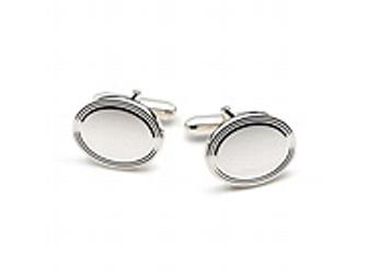 Tiffany & Co. Sterling Silver Men's Classic Oval Cuff Links