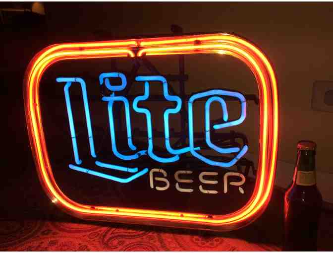 Classic Miller Lite Neon Beer Sign