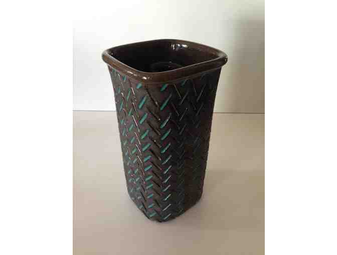 Herringbone Vase by ceramicist Eric Bonnin