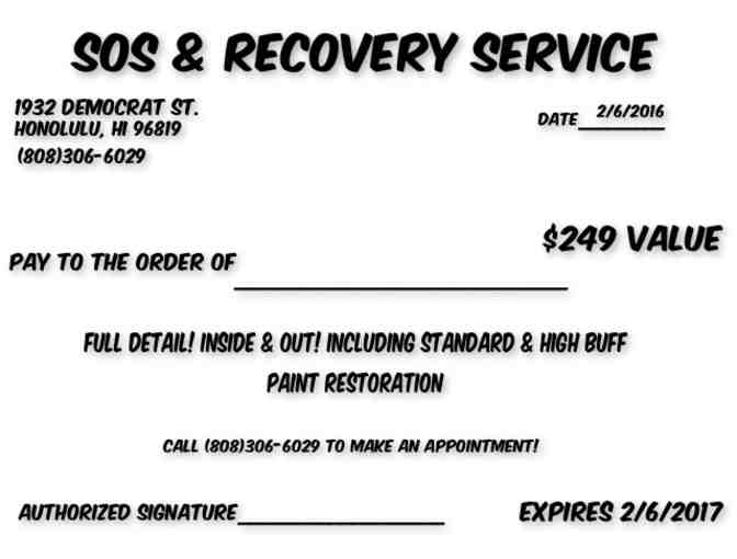 Auto Detailing by SOS & Recovery Service