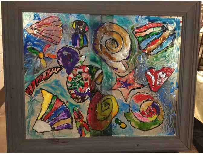 Kindergarten 'Rainbow Shells' Stained Glass Painting