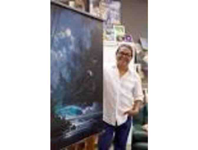 Roy Tabora's 'Breaking to a New Day' Enhanced Giclee - Tabora Gallery Haleiwa