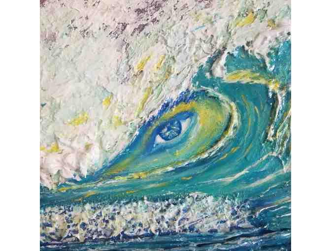 'Searching' - Textured Wave Painting