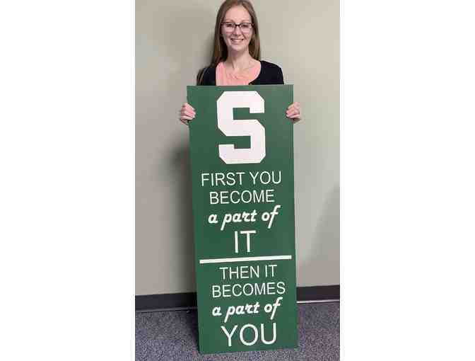 MSU Fanatic Porch Sign - Photo 1