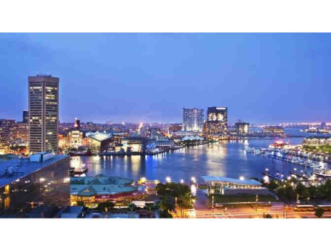 Getaway for a Night and Dinner with Stunning Views of Baltimore's Inner Harbor