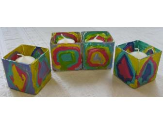 Votive Candle Holders Handpainted by Ivymount Students