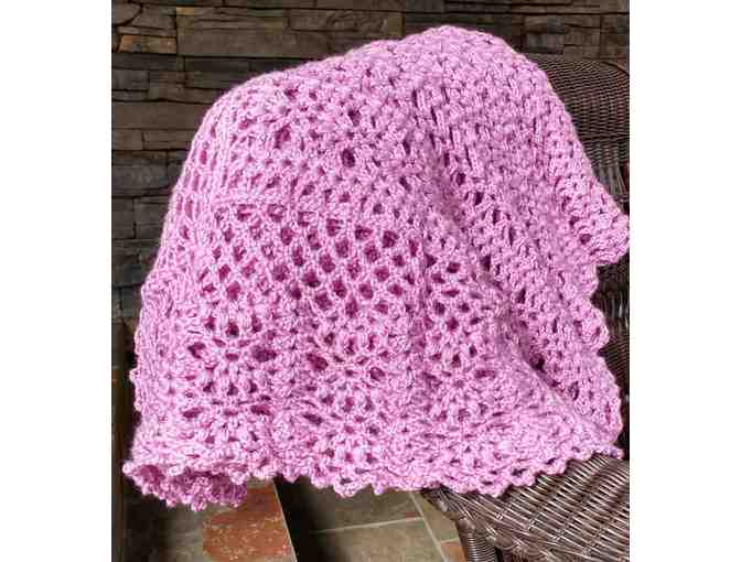 Handmade Blackberry Crochet Blanket