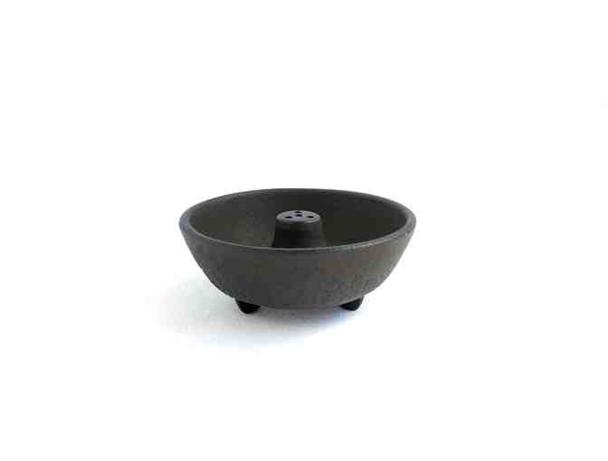 Black Cast Iron Incense Holder