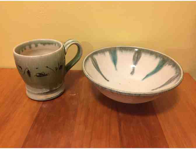 Handcrafted Ceramic Mug and Bowl Set (by Sasha Bergmann)