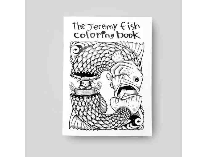 Jeremy Fish Screen Print - 'Bumblebeer' + Coloring Book