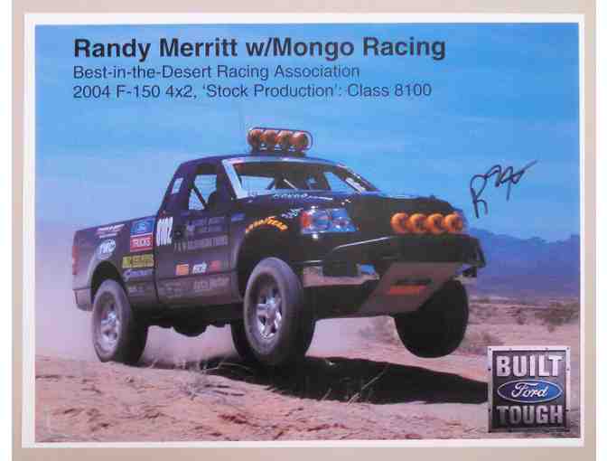 Randy Merritt Autographed Mongo Racing Print