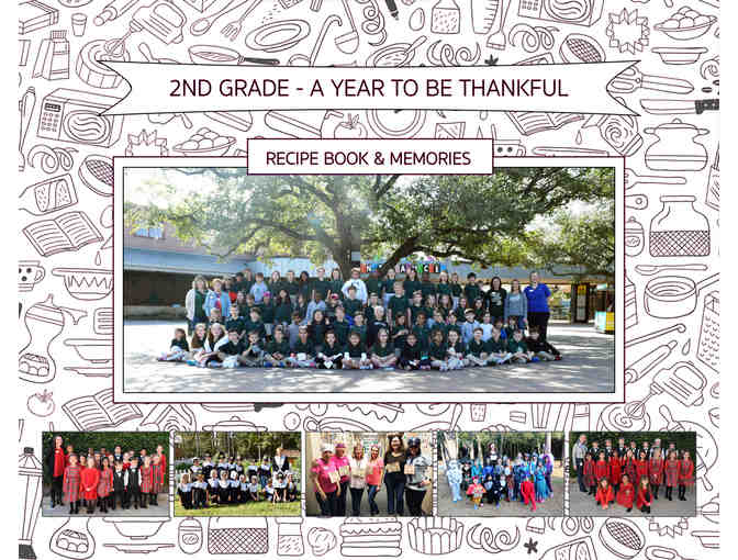 2nd Grade Recipe & Memory Book - A Year to be Thankful - Gonzales