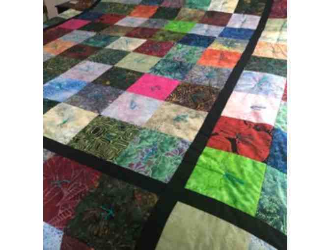 Beautiful Homemade Full Sized Batik Quilt