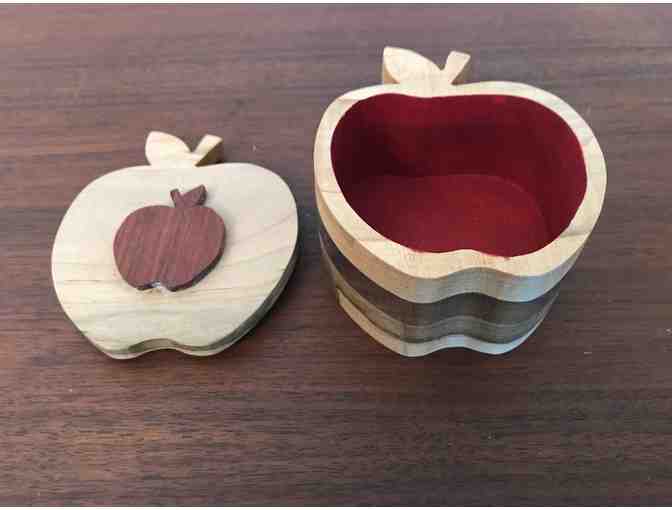 Apple Shaped Wooden Box