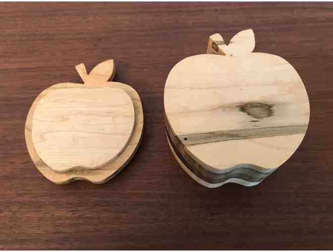 Apple Shaped Wooden Box