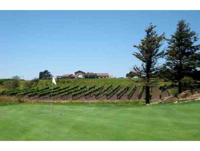 Foursome of Golf with cart at Eagle Vines Country Club