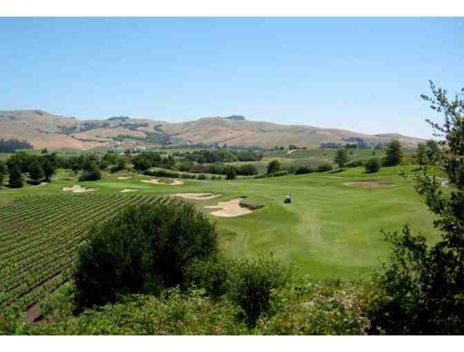 Foursome of Golf with cart at Eagle Vines Country Club