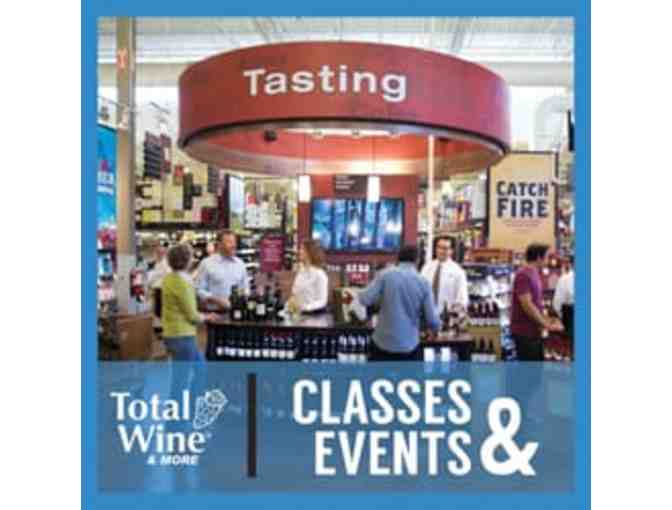 Private Wine Class for up to 20 people at ANY Total Wine & More