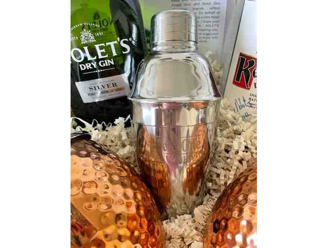 Signed Nolet Silver Gin and Kettle One Vodka Gift Basket