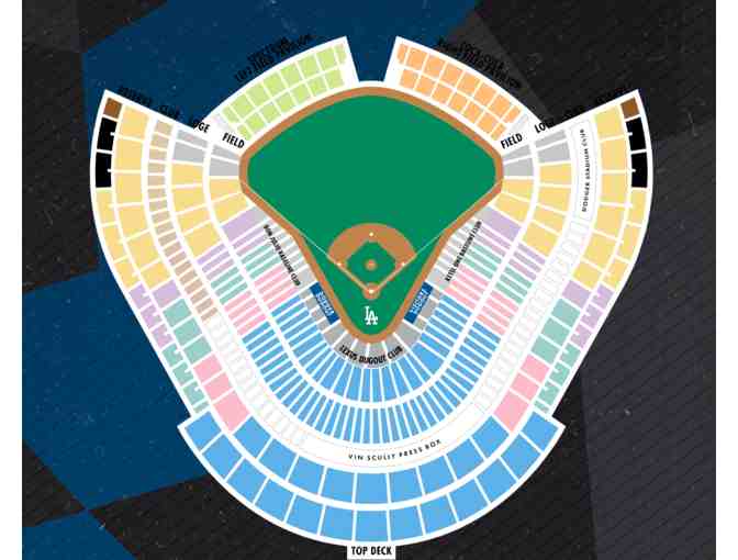 Four (4) Loge Level Tickets to a 2023 LA Dodgers game with parking