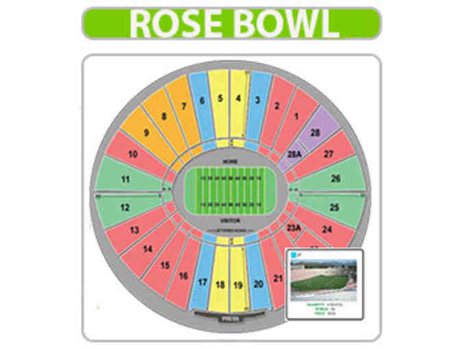 PRICELESS!! Two 50-Yard Line Tickets to the 2024 Rose Bowl Game on January 1st