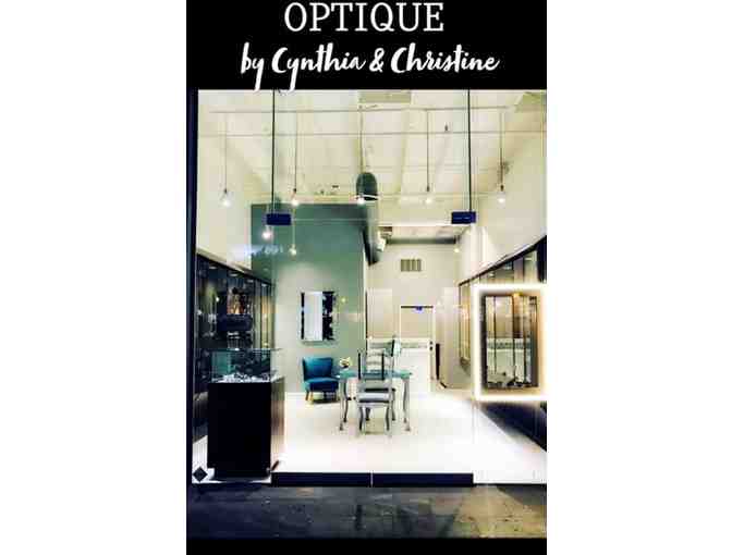 $100 Gift Certificate for eyewear at OPTIQUE by Cynthia and Christine