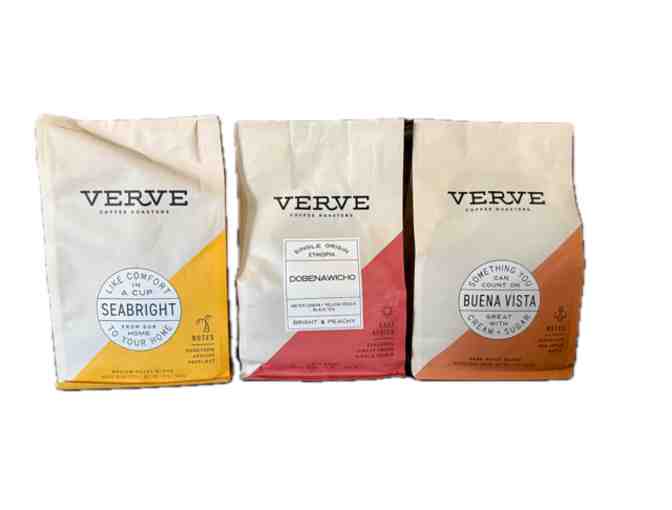 5 Bags of coffee from Verve Coffee Roasters- Streetlevel, Wilder, Buena Vista, Seabrigh