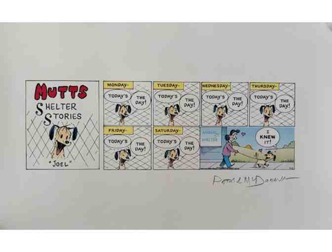 MuttComics Shelter Dogs Comic Strip signed by Patrick McDonnell