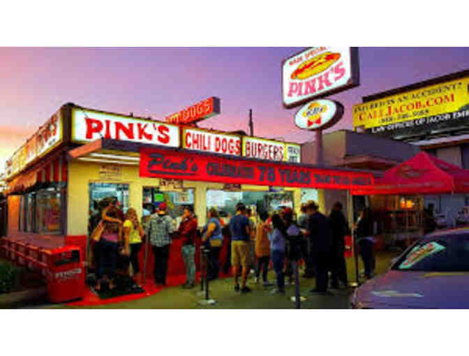 Five $10.00 gift cards to Pink's World Famous Hot Dog (#2)