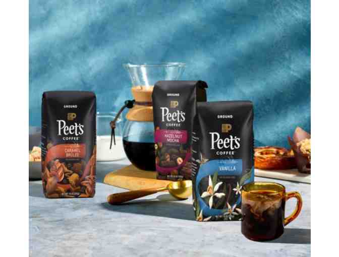 Bulk Lot 1: 84 Bags of Peet's Ground Coffee (Hazelnut Mocha, 10 oz Each)