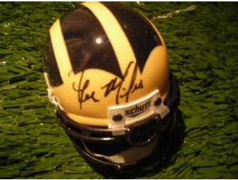 Les Miles autographed Michigan mini helmet!!