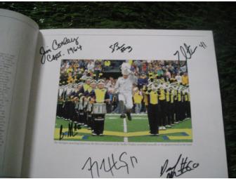 Michigan Football, Yesterday & Today book autographed by 33 Michigan football greats