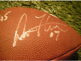 Michigan quarterback football autographed by Henne, Henson, Grbac & Wangler