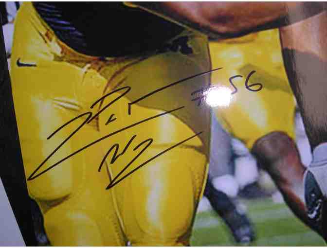 LaMarr Woodley autographed 12'x18' photograph