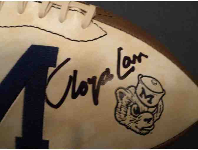 Lloyd Carr autographed Michigan football