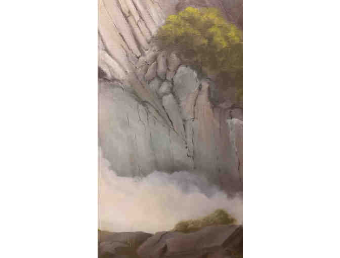 Waterfall Yosemite - Oil on Canvas - 44'x34'