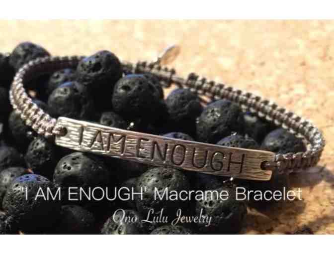 I AM ENOUGH Macrame Bracelet