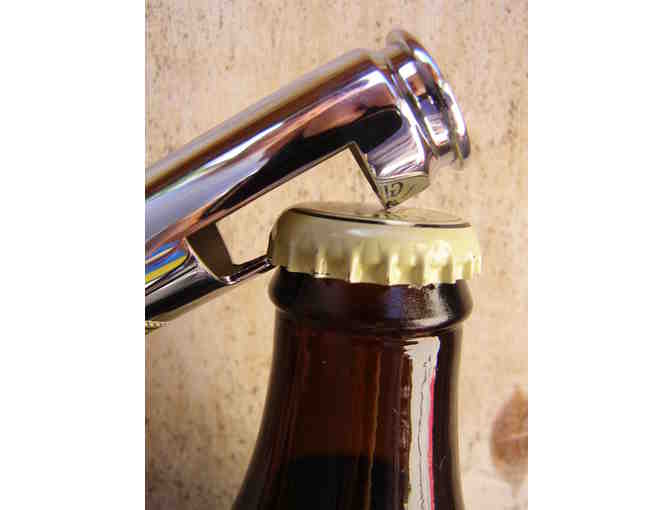 Unique Bottle Opener: Made from Ammunition - Chrome