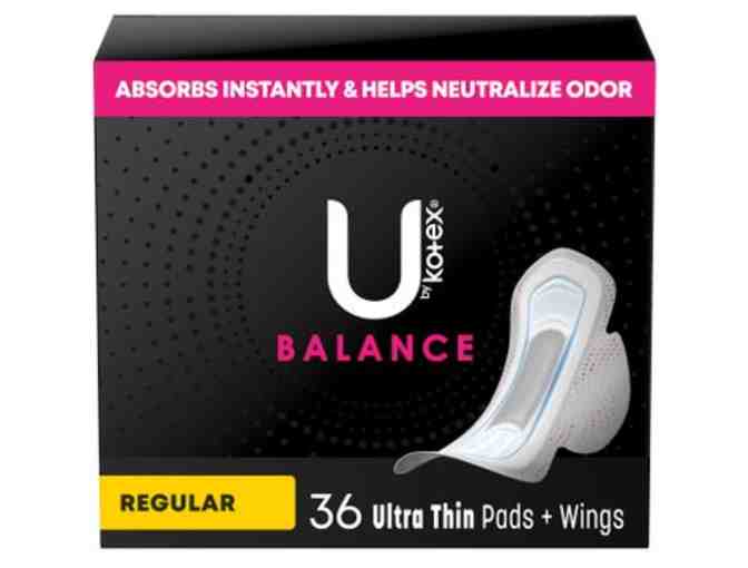 MONTHLIES DONATION: U by Kotex Balance Ultra Thin Pads with Wings, Regular Absorbency