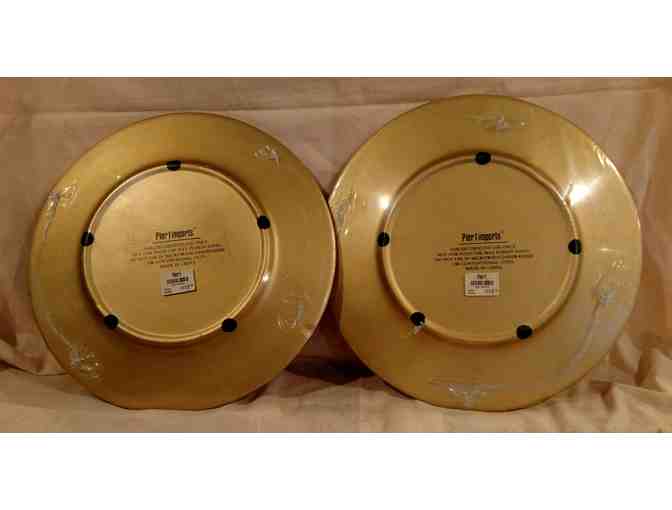 Set of 2 Gold Charger Plates