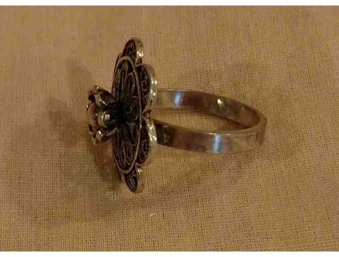 Sterling Silver Flower Ring