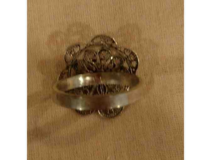 Sterling Silver Flower Ring