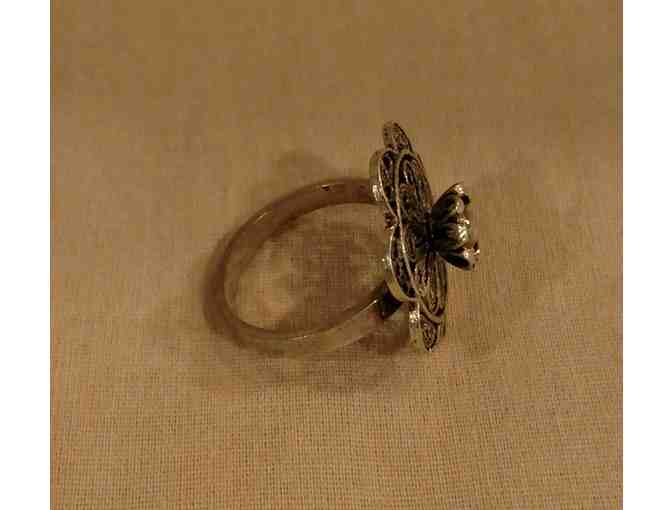 Sterling Silver Flower Ring