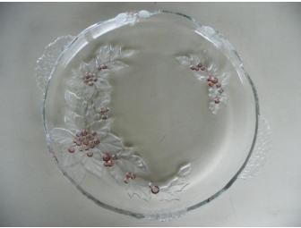 Pointsettia & Holly Serving Platter