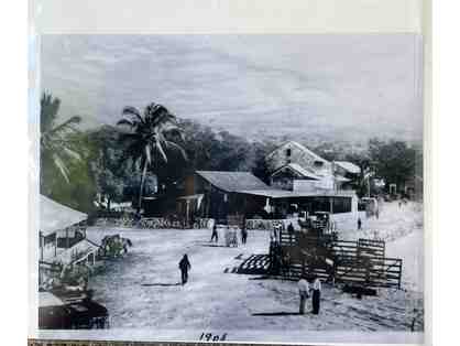 Kailua Village near wharf photographic print (copy) originally from 1905 - unframed
