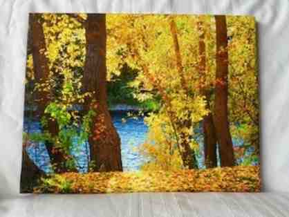 Fall landscape painting