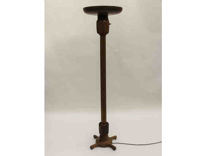 Handcrafted Teak Torchiere Lamp