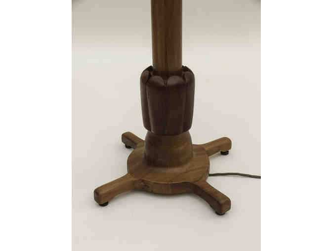 Handcrafted Teak Torchiere Lamp